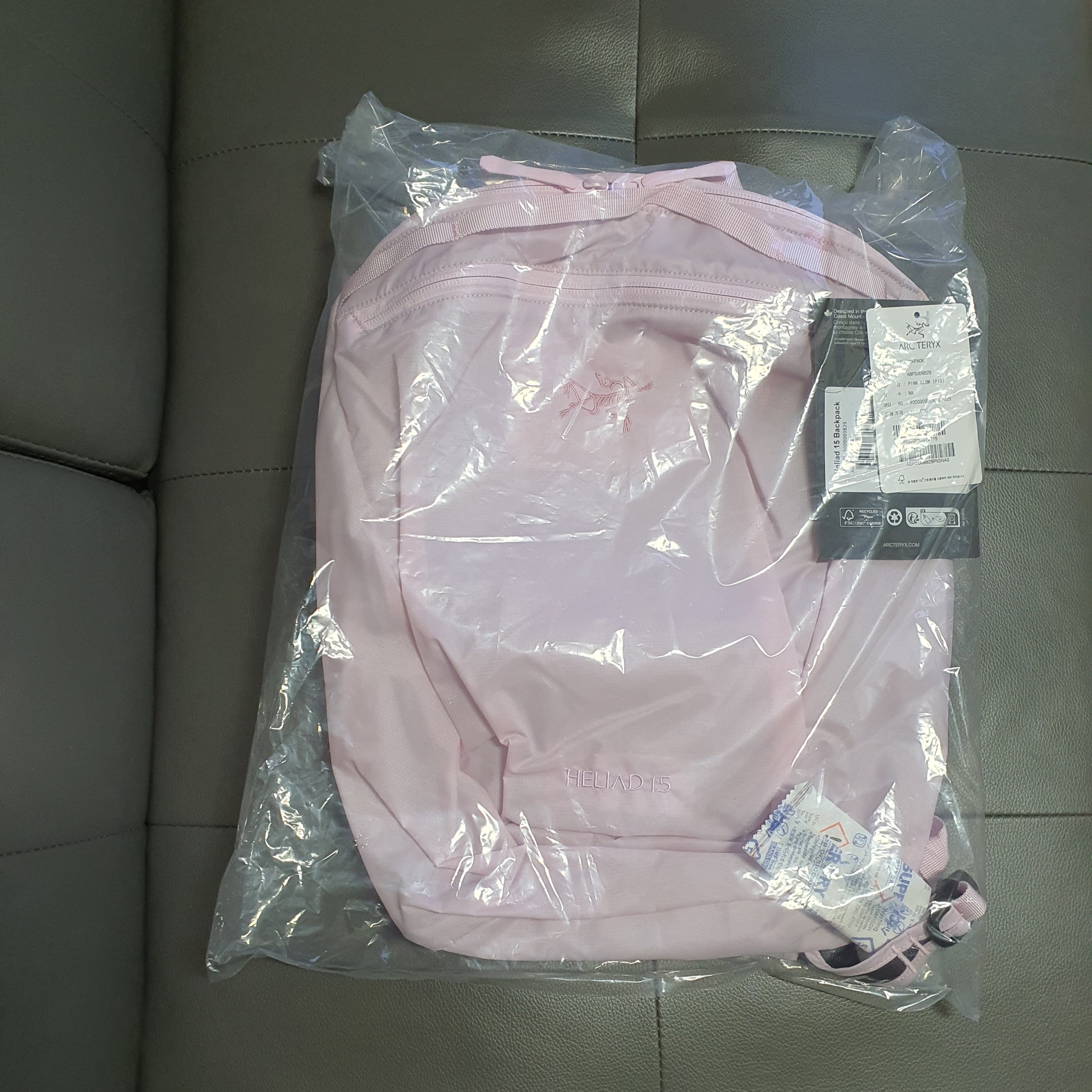 Arc'teryx Heliad 15 Backpack Pink Glow 착용 스타일