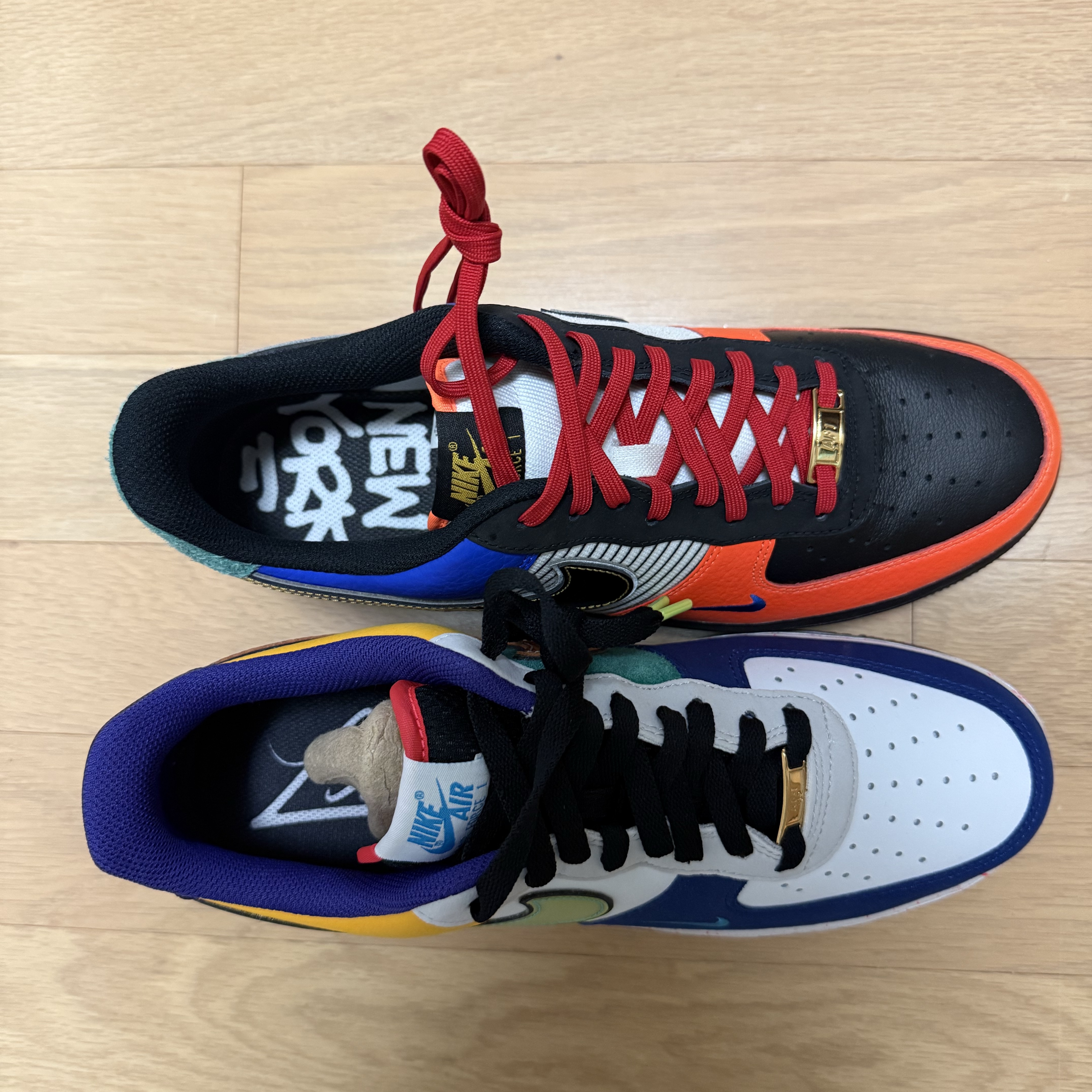 Nike Air Force 1 Low What The LA, Nike Air Force 1 Low NYC City of Athletes 착용 스타일 - 2