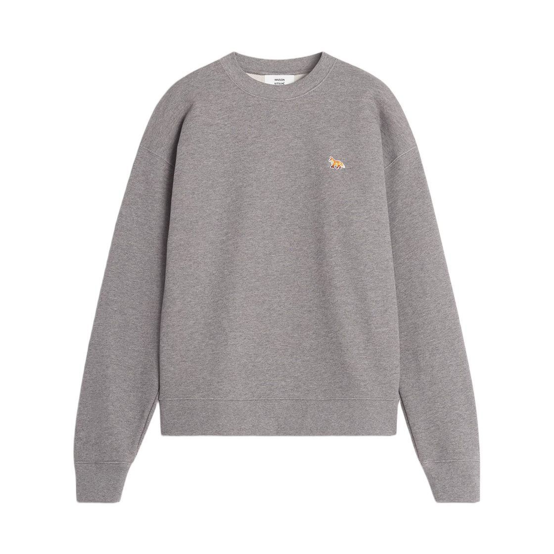 PW00307KM0341-H131 (W) Maison Kitsune Baby Fox Comfort Sweatshirt Medium Grey Melange