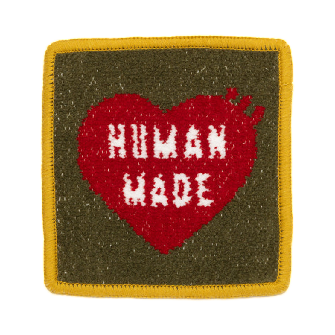 HM29GD121 Human Made Chenille Woven Mini Handkerchief Green