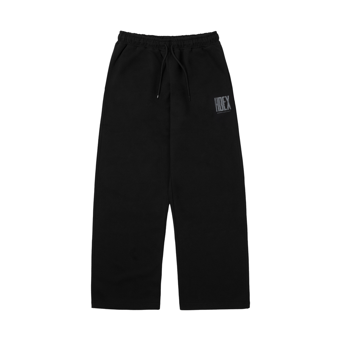H253MRLMP990BK HDEX Crack Printed Sweat pants Black