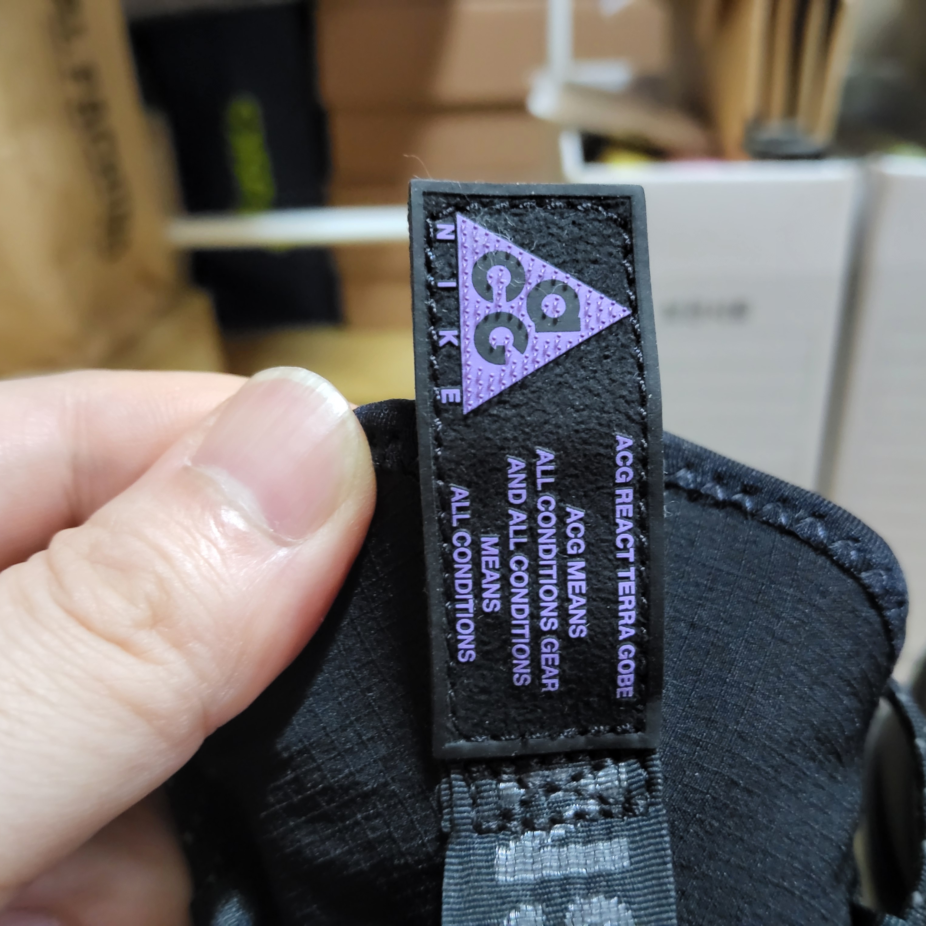 Nike ACG React Terra Gobe Black Space Purple 착용 스타일 - 6