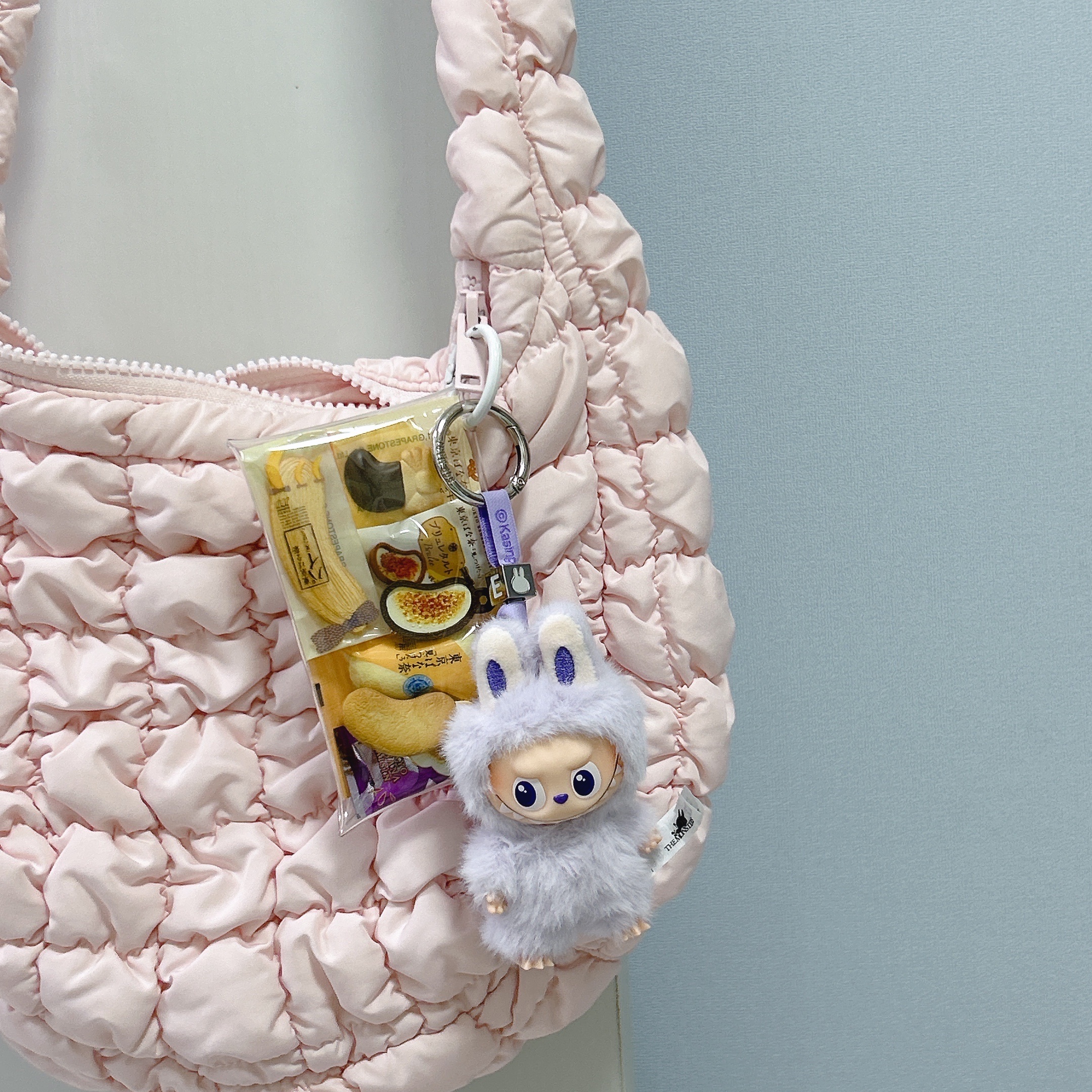 Pop Mart Labubu The Monsters Pin For Love Series Vinyl Plush Pendant Sealed Case (A-M) (1 Blind Box), Pop Mart Labubu The Monsters Pin For Love Series Vinyl Plush Pendant (A-M) E (Opened Case) 착용 스타일 - 1