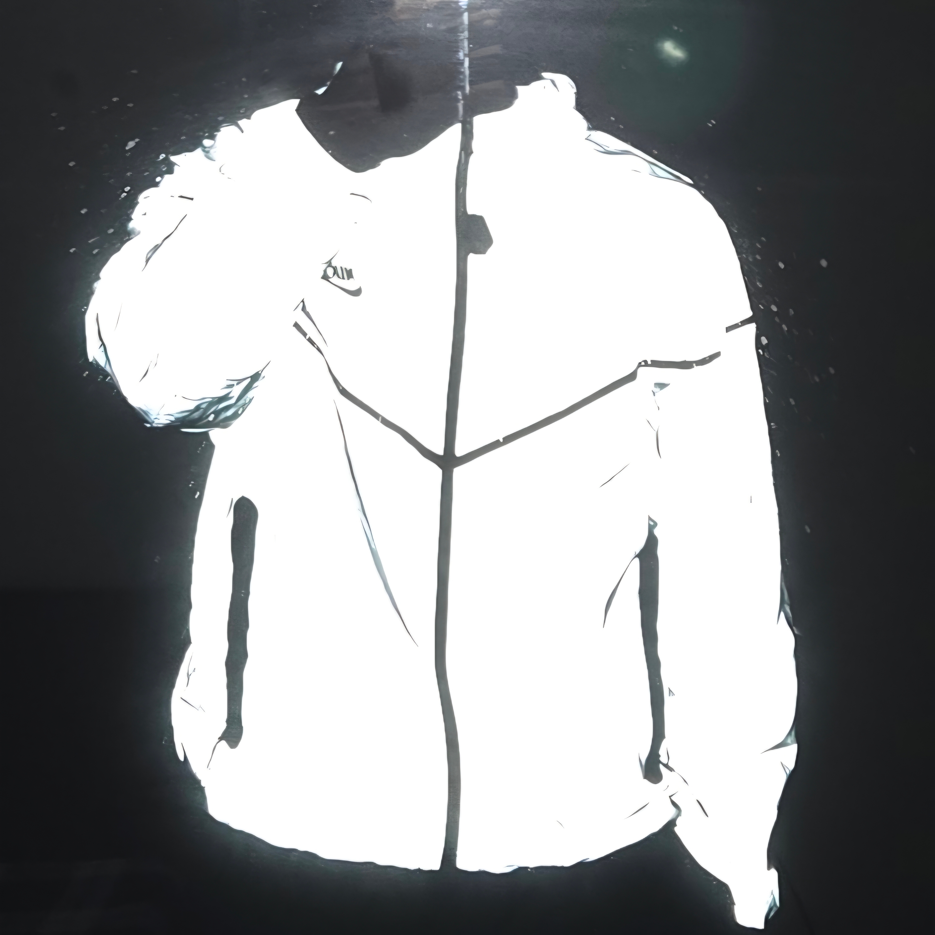 Nike Tech Woven Flash Jacket Reflect Silver Black - Asia 착용 스타일 - 1