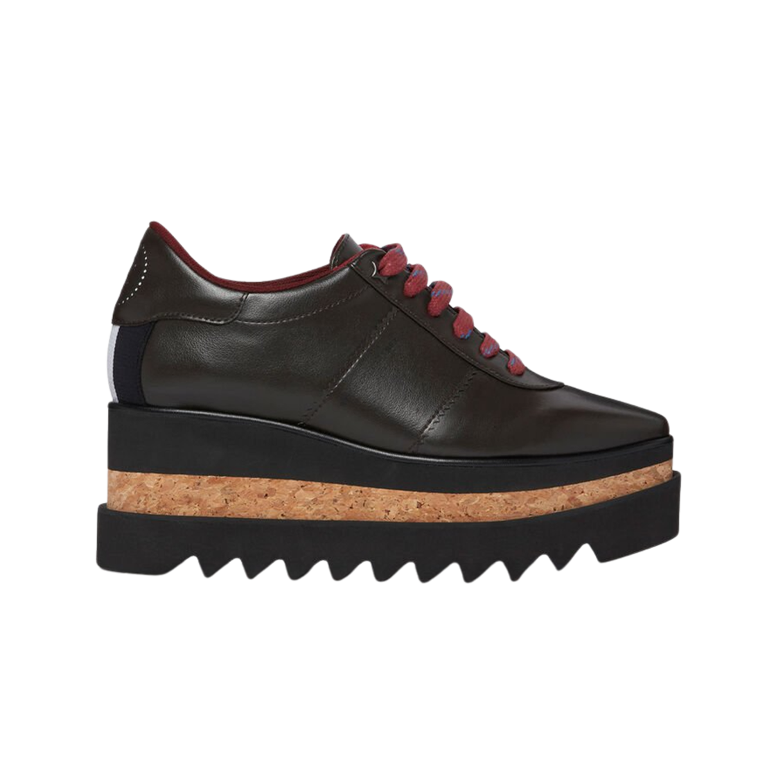810363E001792040 (W) Stella McCartney Sneak-Elyse Platforms Ebony Black
