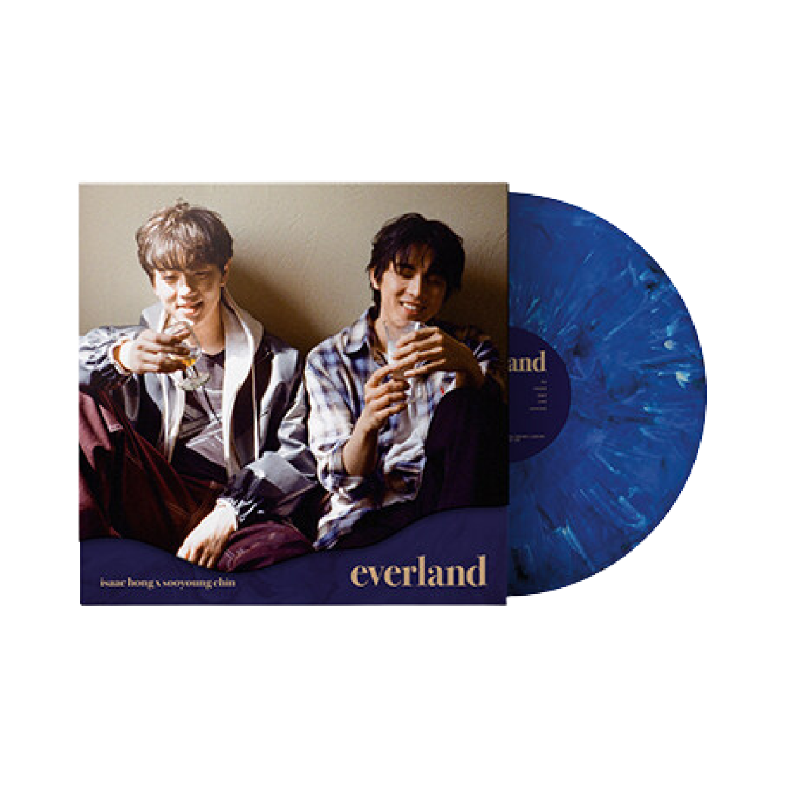 홍이삭 x 진수영 EP 앨범 에버랜드 LP 마블(Isaac Hong x Sooyoung Chin EP Album Everland LP Marble) - 1