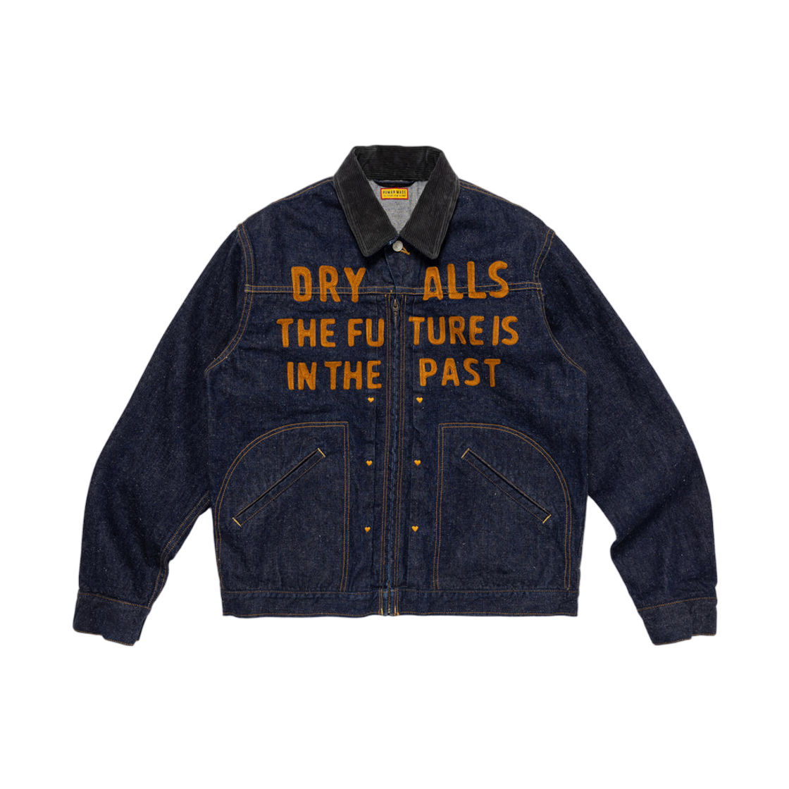 HM30JK005 Human Made Zip-Up Denim Work Jacket Indigo