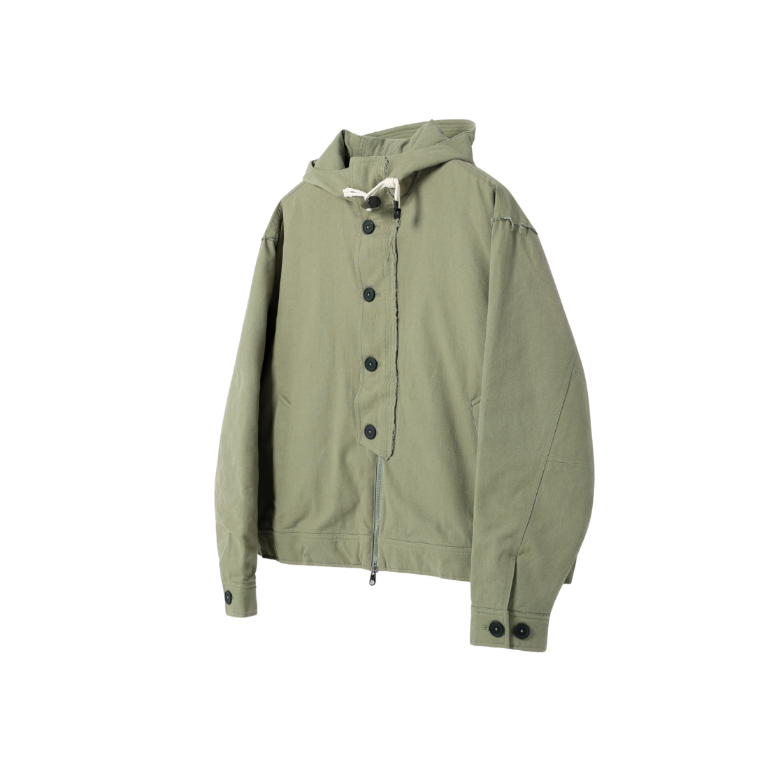 본바트 토글 패디드 후드 봄버 라이트 카키