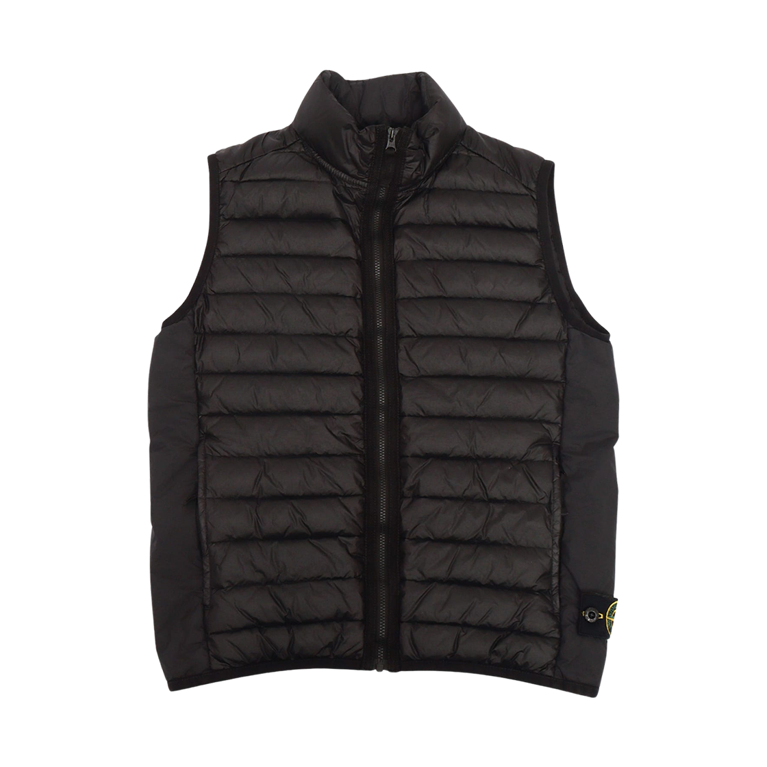 K1S16G1000-02S0024-V0029 (Kids) Stone Island G100002 Logo Patch Sleeveless Down Jacket Black - 25SS