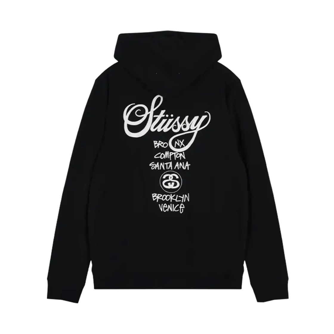 스투시 월드투어 후드 블랙(Stussy World Tour Hoodie Black) - 2
