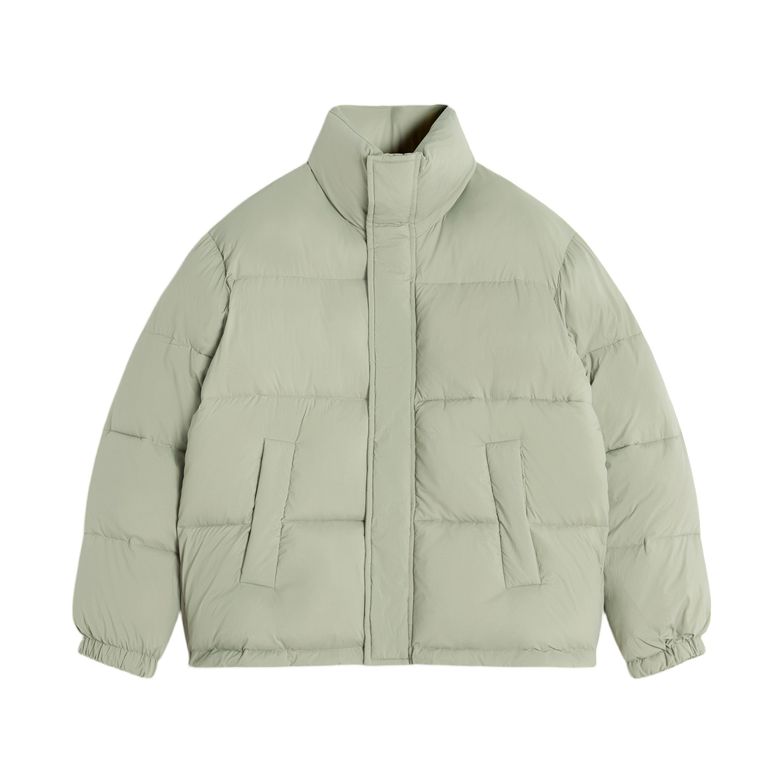 PM02221WQ4064-P131 Maison Kitsune Quilted Puffer Laurel Green
