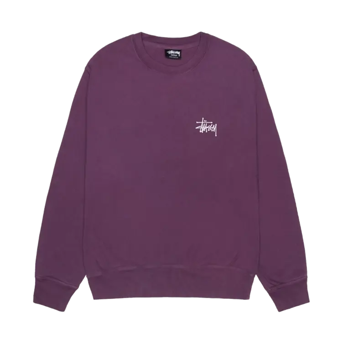 1914879/P Stussy Basic Stussy Pigment Dyed Crew Purple