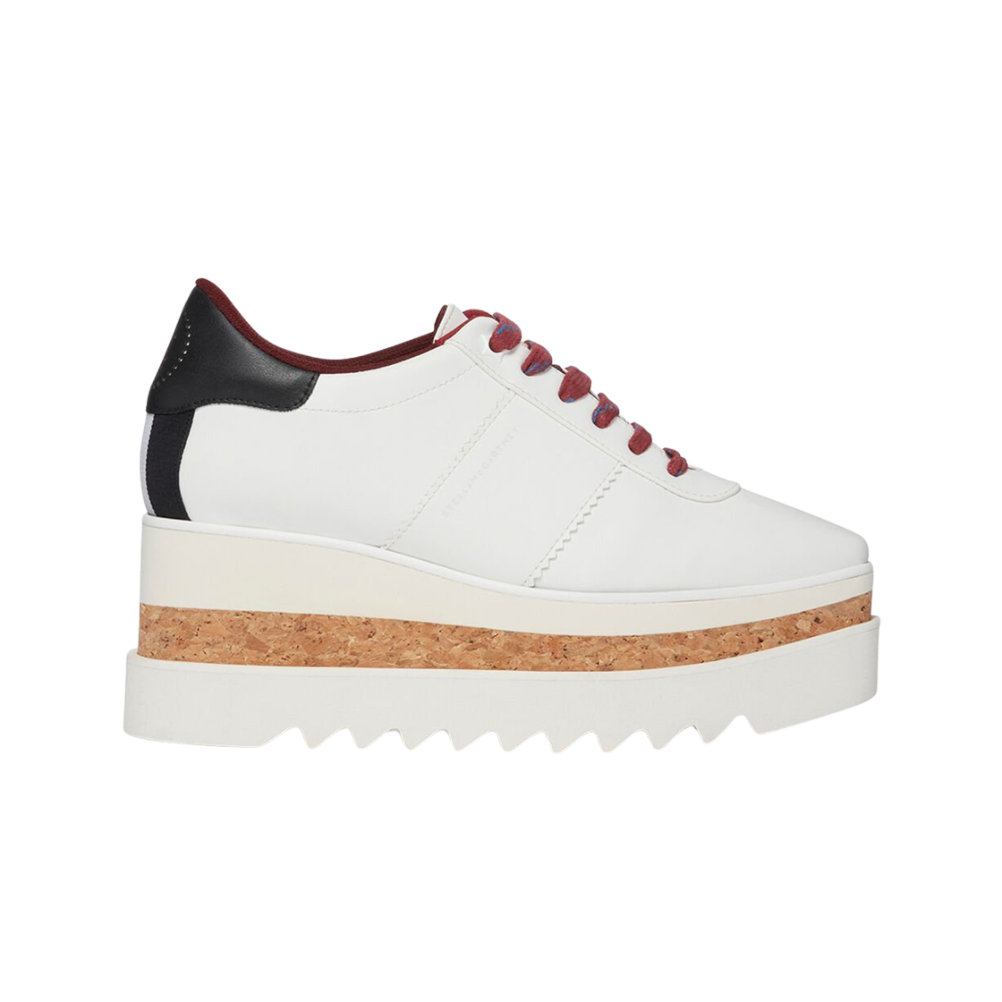 810363E001799001 (W) Stella McCartney Sneak-Elyse Platforms Pure White