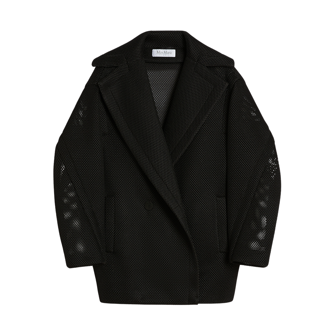 (W) 막스마라 디오라마 숏 테디 베어 아이콘 코트 블랙((W) Max Mara Diorama Short Teddy Bear Icon Coat Black)