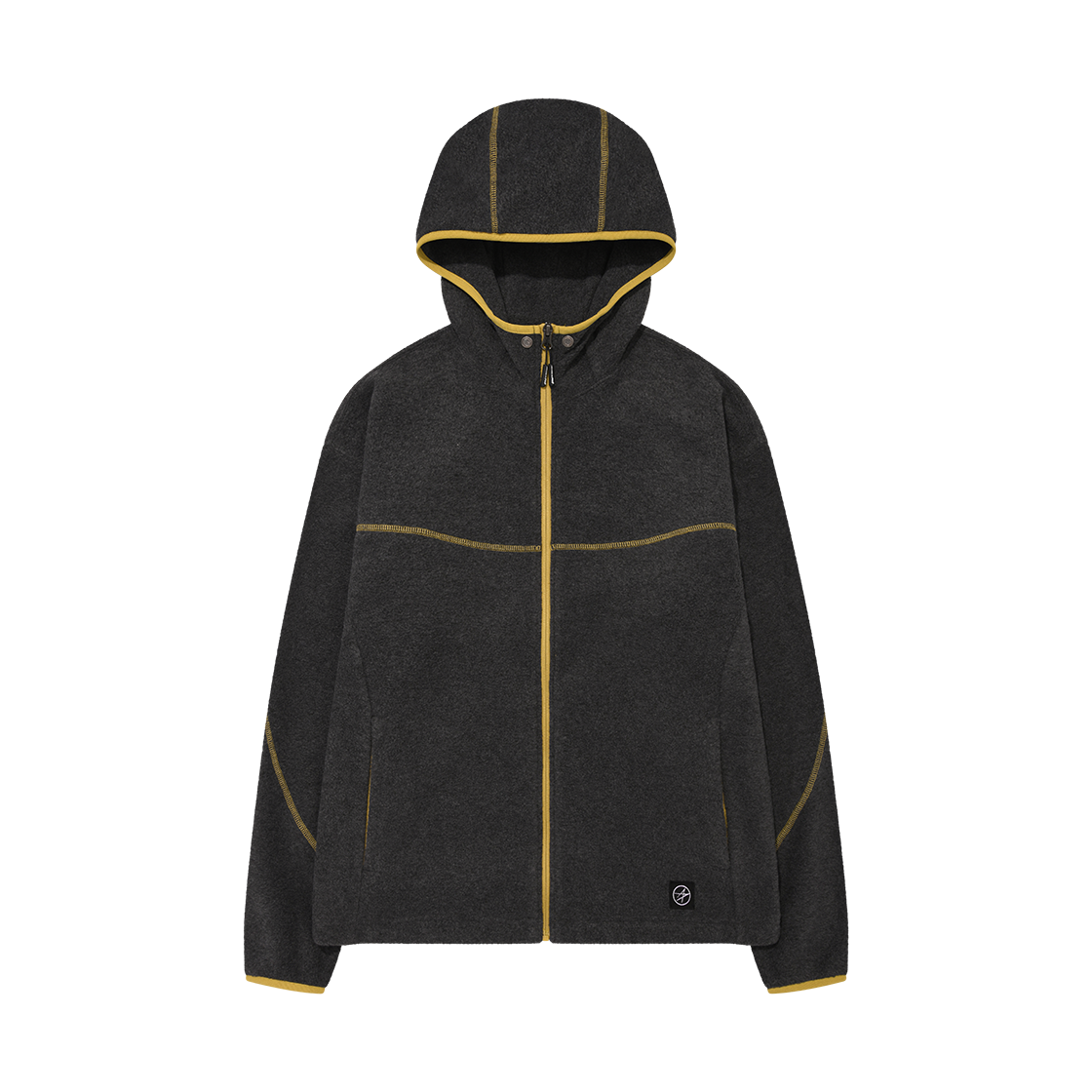 L35UJJ051CHA LOCKHEED MARTIN Stitch Point Fleece Hood Zip-Up Chacoal