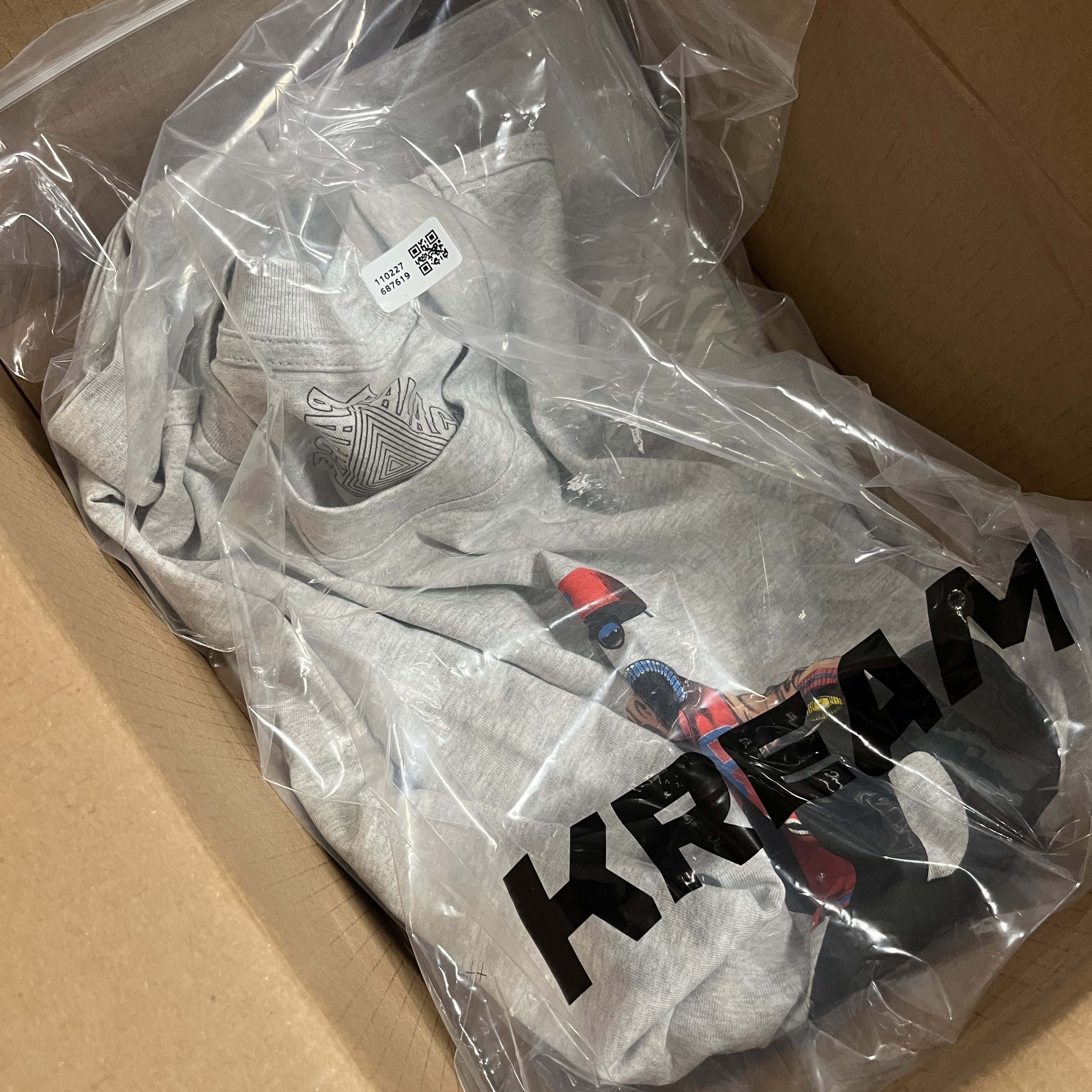 Palace Transparency T-Shirt Grey Marl - 23FW 착용 스타일 - 2