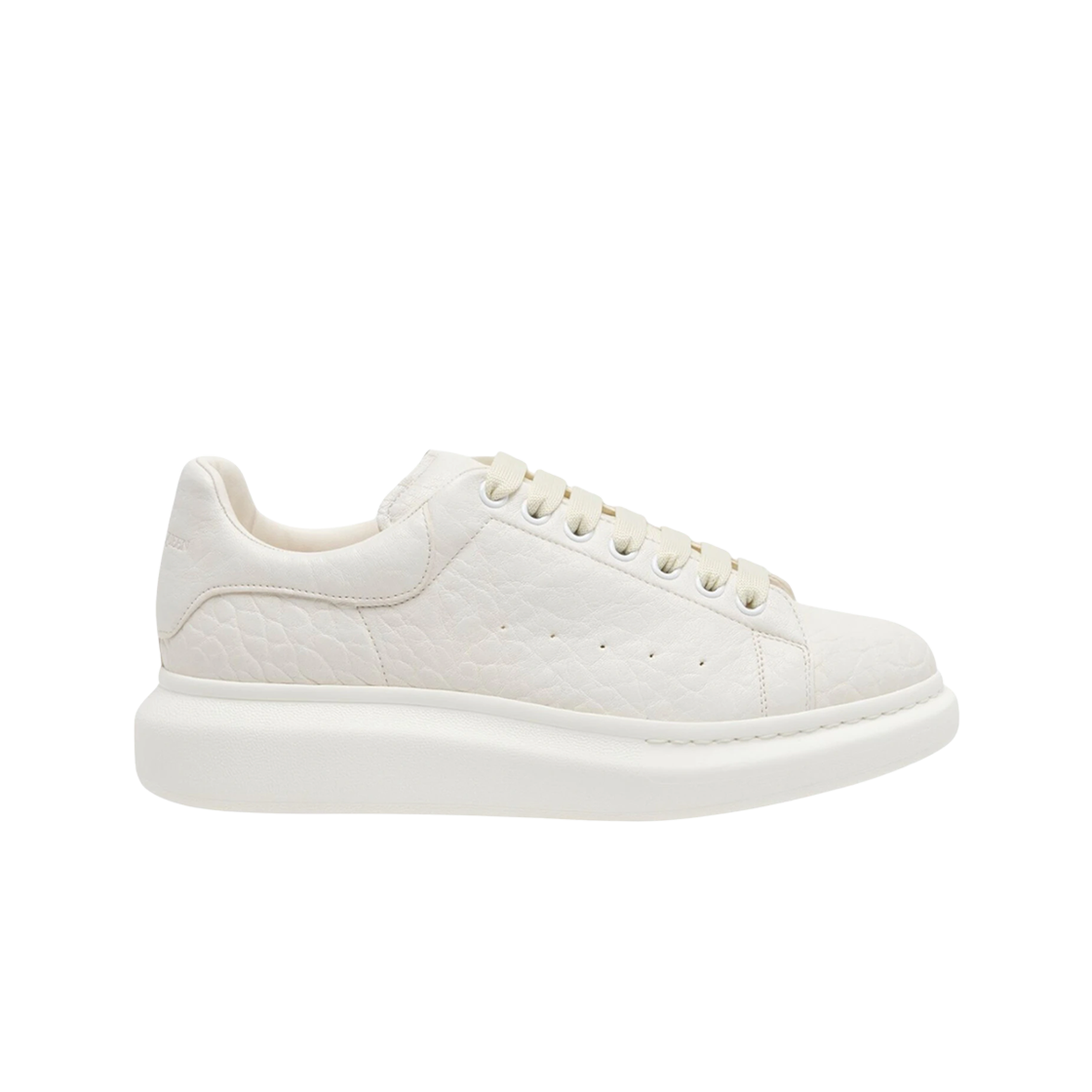807881WHAEG9022 Alexander McQueen Oversized Leather Sneakers Off White