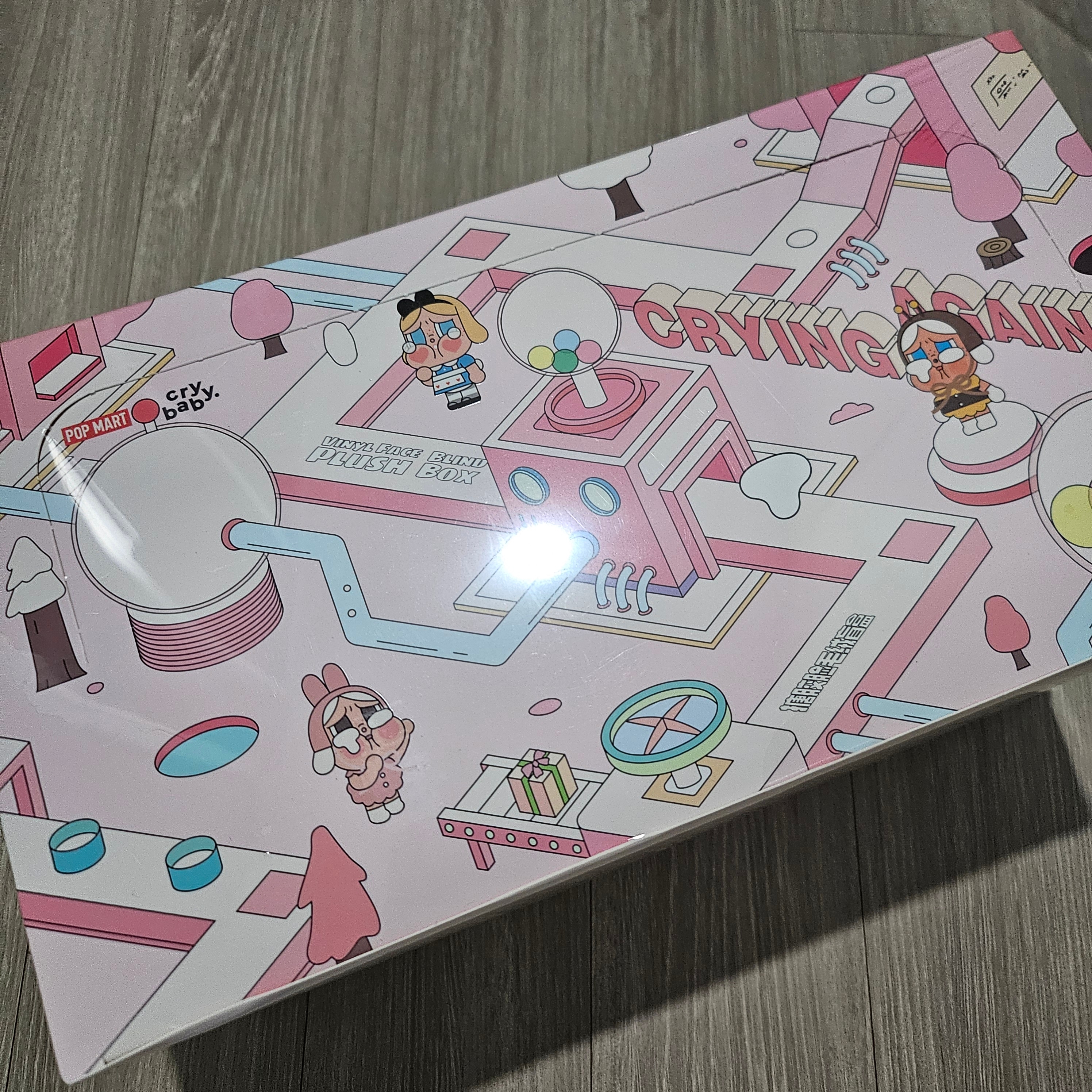 Pop Mart Crybaby Crying Again Series Plush Keyring She's Alice (Opened Case), Pop Mart Crybaby Crying Again Series Plush Keyring Sealed Case (6 Blind Boxes) 착용 스타일 - 2