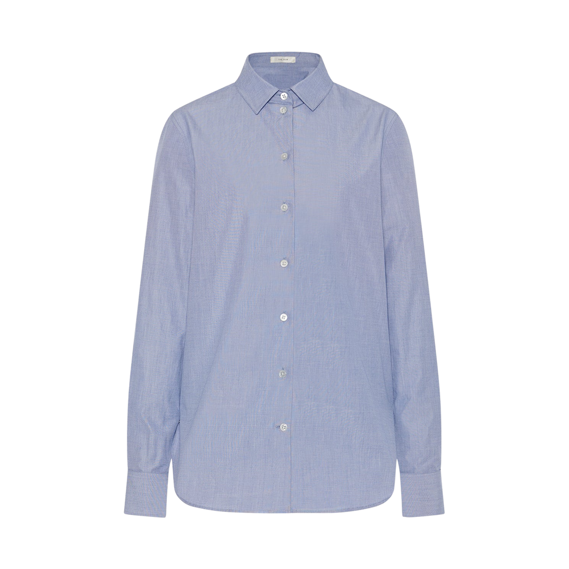 (W) 더 로우 메티스 코튼 셔츠 스틸 블루((W) The Row Metis Cotton Shirt Steel Blue)