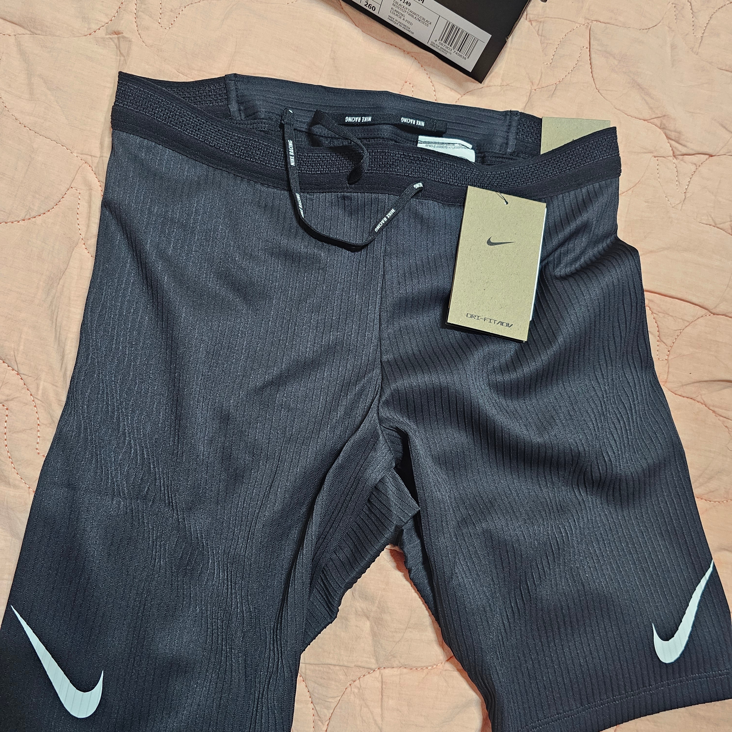 Nike Dri-Fit ADV Aeroswift Running Half Tights Black - Asia 착용 스타일
