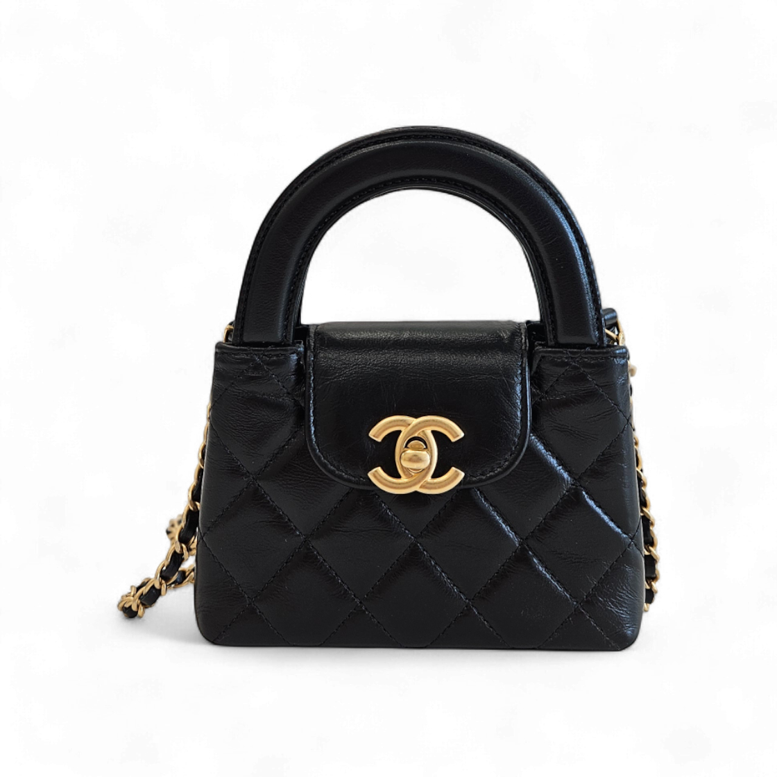 ITPNDESUCDHF Chanel Kelly Nano Chain Crossbody Bag