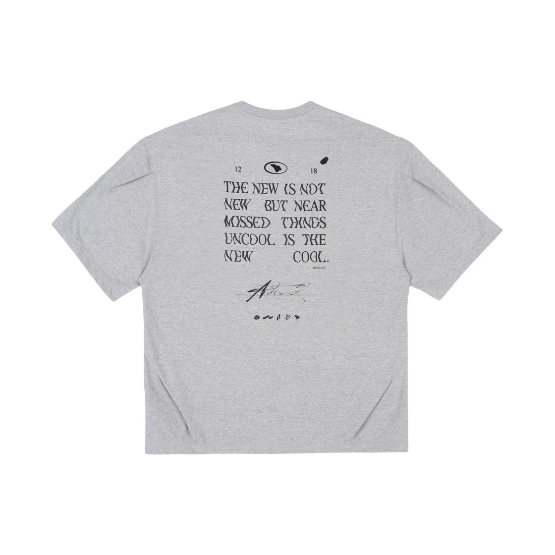 아더에러 타톰 로고 티셔츠 그레이(Ader Error Tatom Logo T-Shirt Grey) - 2