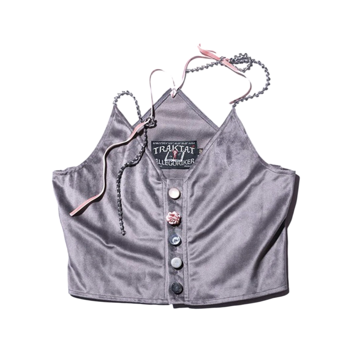 트락타트 벨벳 펜타곤 탑 그레이(Traktat Velvet Pentagon Top Gray)
