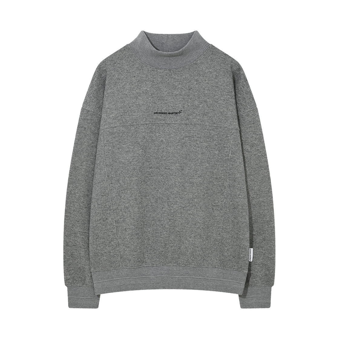L35UTL021GRY LOCKHEED MARTIN LM Small Logo Half-Neck Knitted Ts Grey