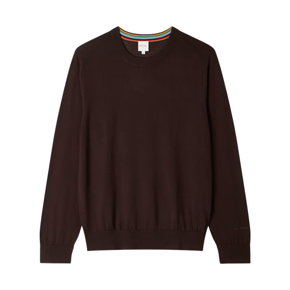 M1R-238Z-P02093-69A Paul Smith Merino Wool Sweater Dark Brown