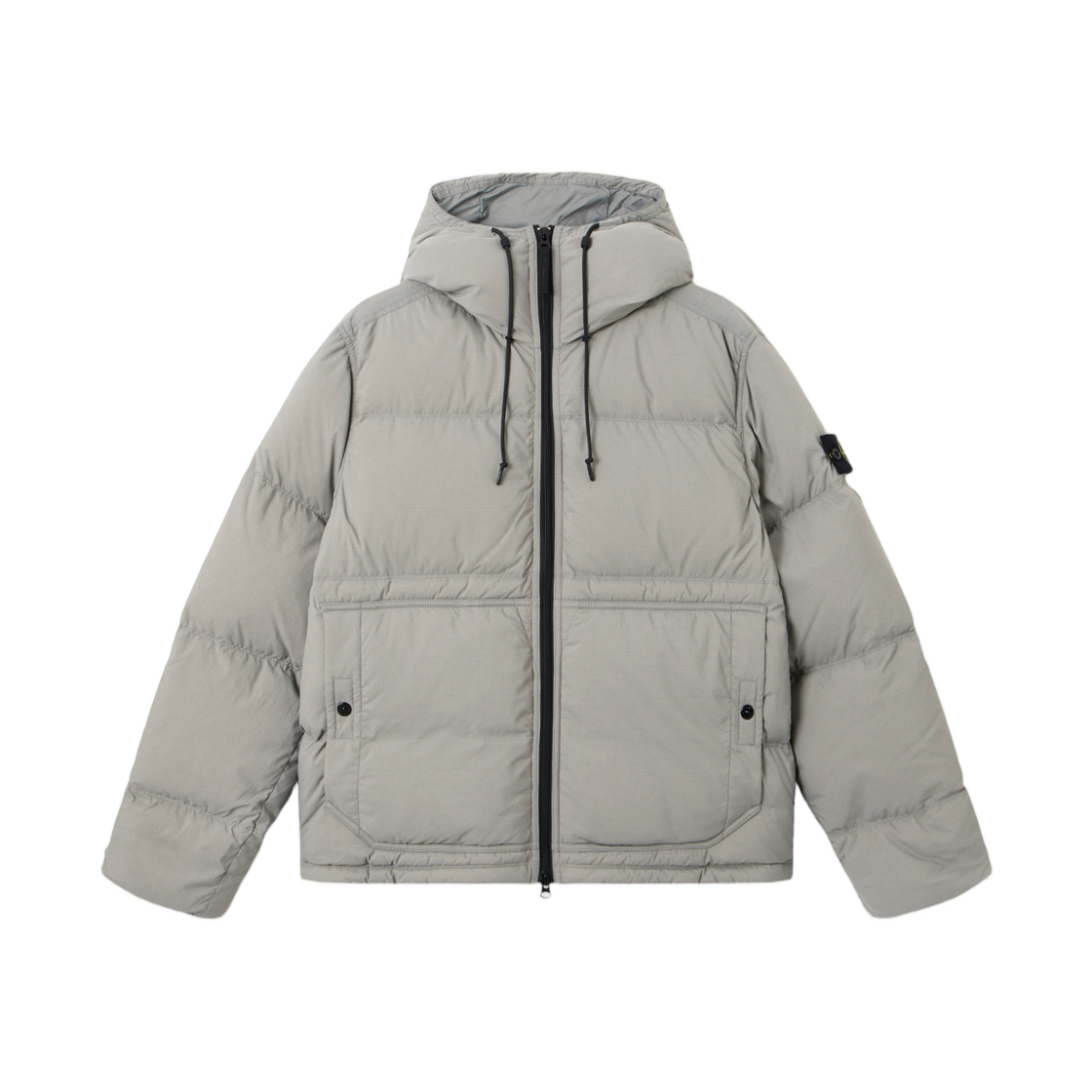 K2S1541000-19S0182-V006B Stone Island 4100019 Matt Ripstop Cordura Advanced Fabrics Down Parka with Water Resistance and Snap Pockets Cement - 25FW