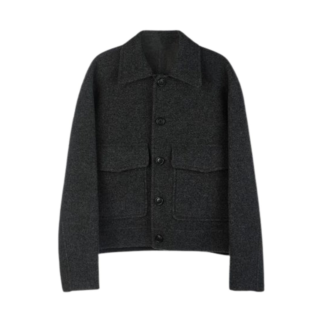 아미 울 숏 자켓 다크 그레이(AMI Wool Short Jacket Dark Grey)