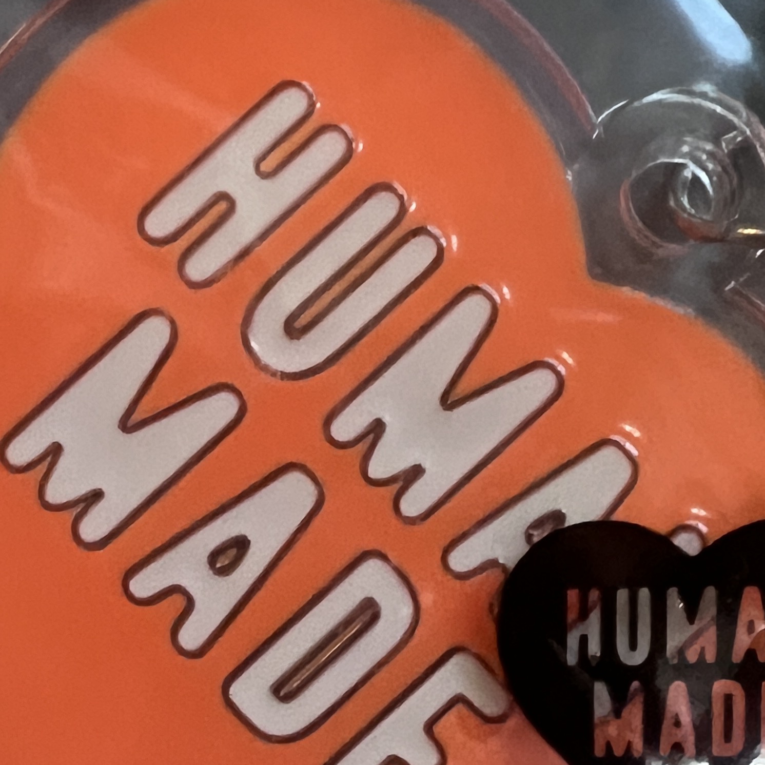 Human Made Acrylic Heart Keyring Orange, SANSI Lucky Clover T-Shirts S Melange 착용 스타일 - 1
