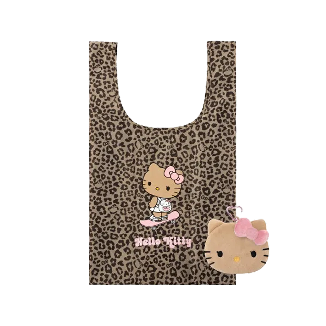 산리오 헬로 키티 x TBH 투 인 원 포터블 에코프렌들리 백 키링(Sanrio Hello Kitty x TBH Two-In-One Portable Eco-Friendly Bag with Keyring)