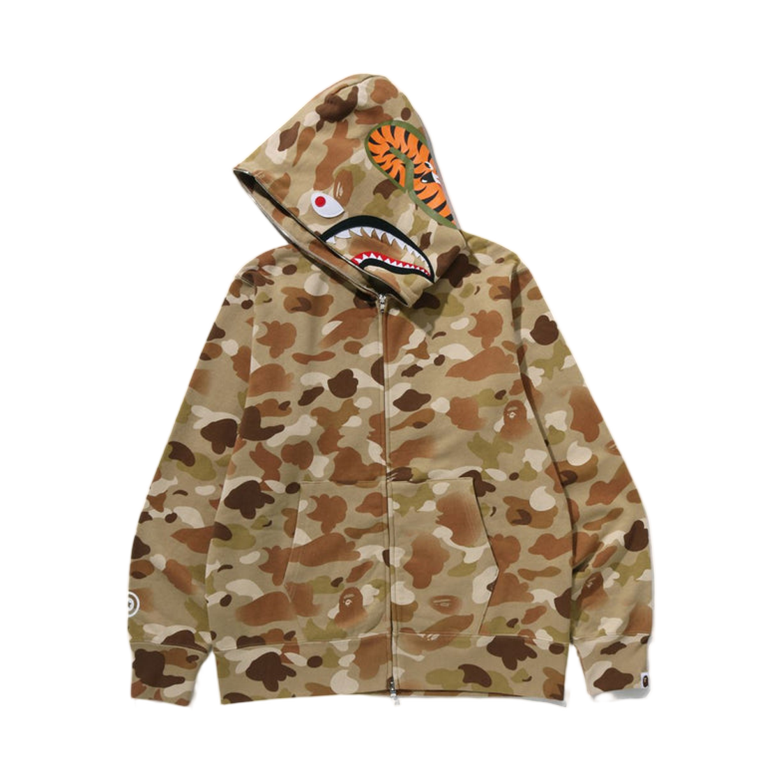 베이프 그라데이션 카모 샤크 풀 집 후드 베이지(BAPE Gradation Camo Shark Full Zip Hoodie Beige) - 2