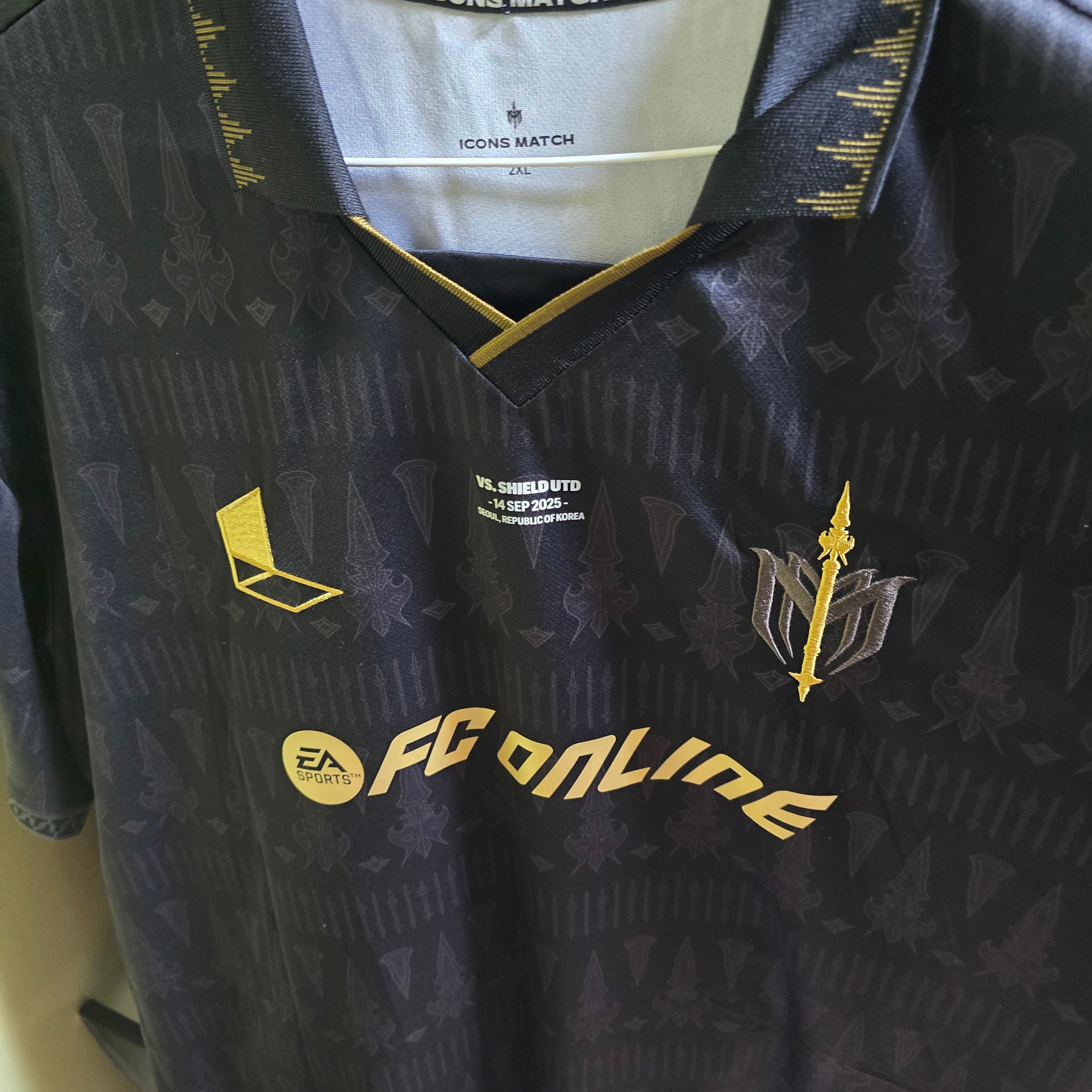 [PRE-ORDER] FC SPEAR Jersey Black 2XL (Marking) 착용 스타일 - 1