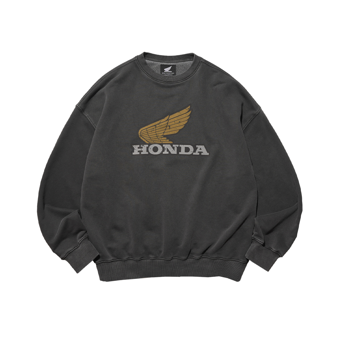 HFF1CR301ACH Honda Vintage Logo Sweat Shirt Charcoal