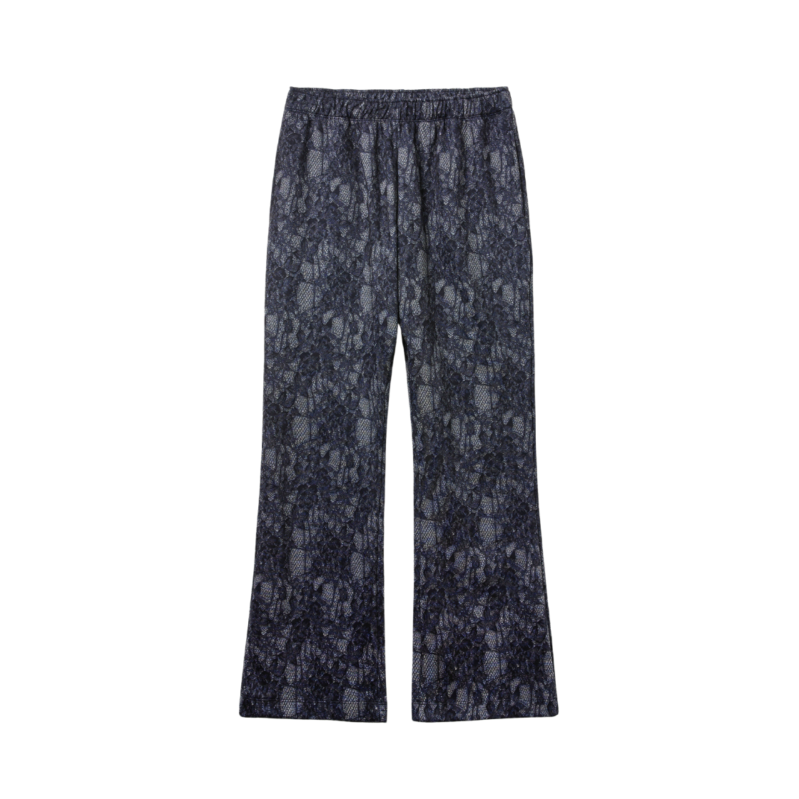 피브스 피브스 스캔드 레이스 부츠컷 팬츠 네이비