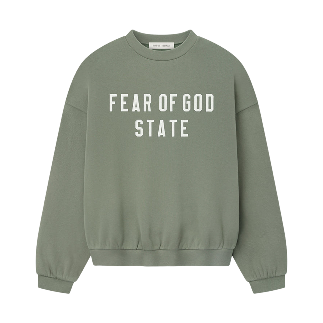 - Essentials 90's Fleece Crewneck Sweatshirt Moss - 25FW