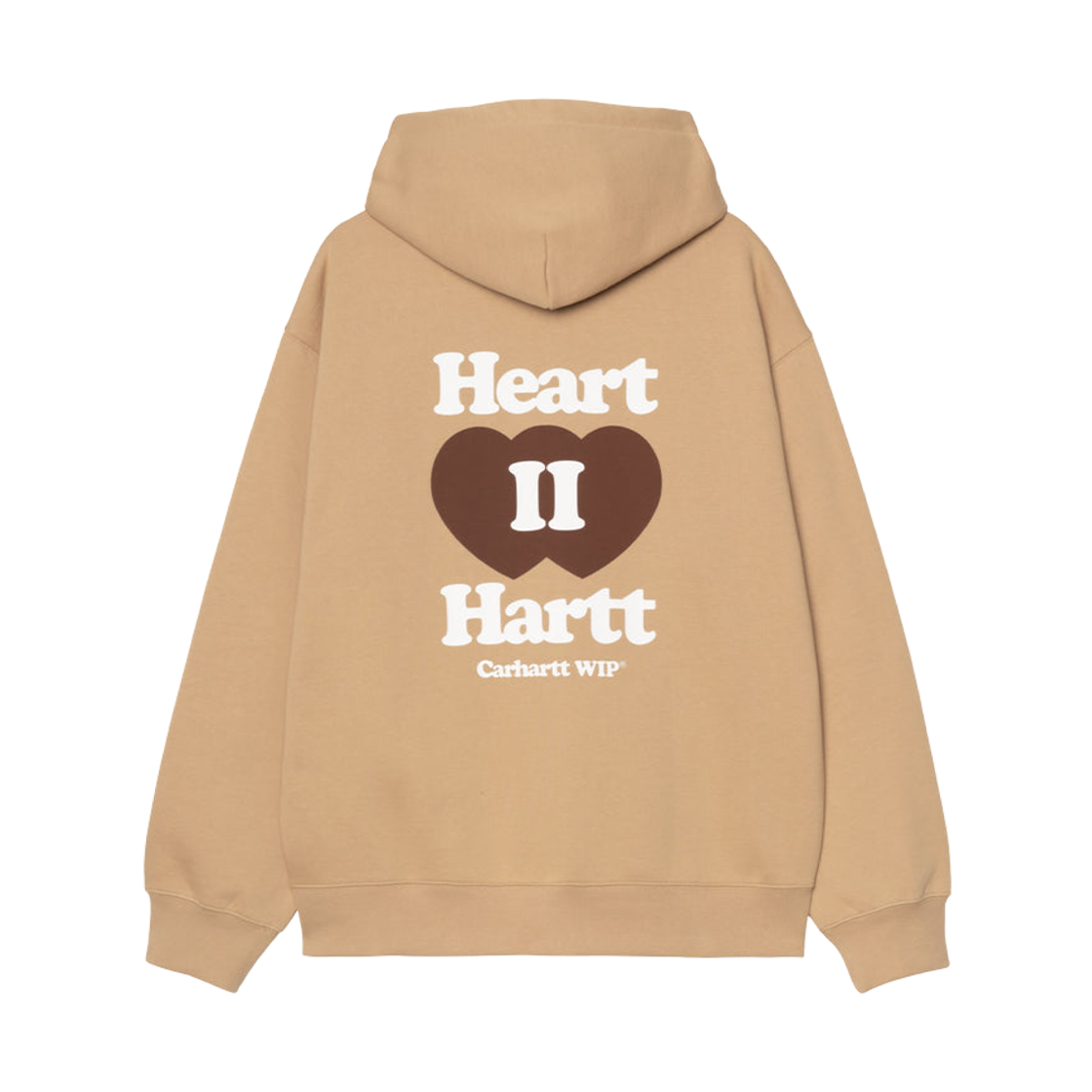 I035176-07E-XX Carhartt WIP Hooded Heart II Hartt Sweat Jacket Dusty Hamilton Brown