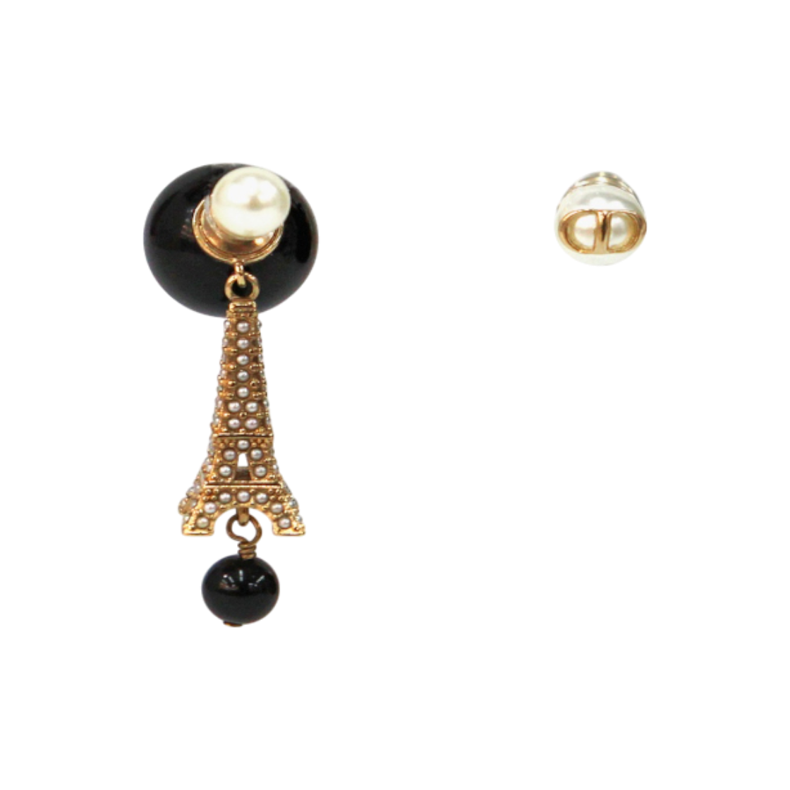 IT5TW59NQE9N Dior Tribal Eiffel Tower Earrings C-B34252
