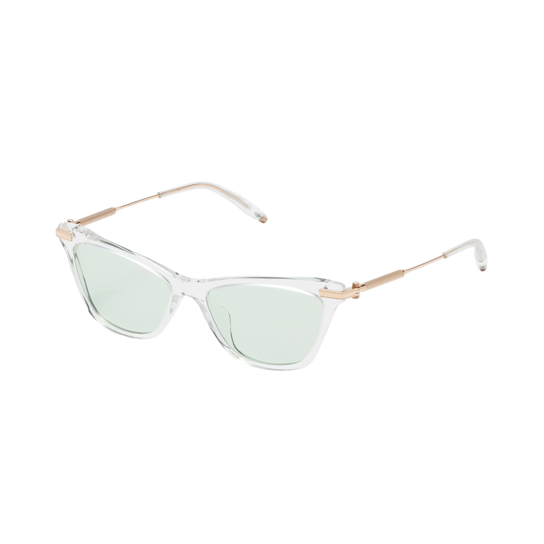 AKX-404C-54 Akoni Iris Crystal Clear White Gold Light Olive Lenses