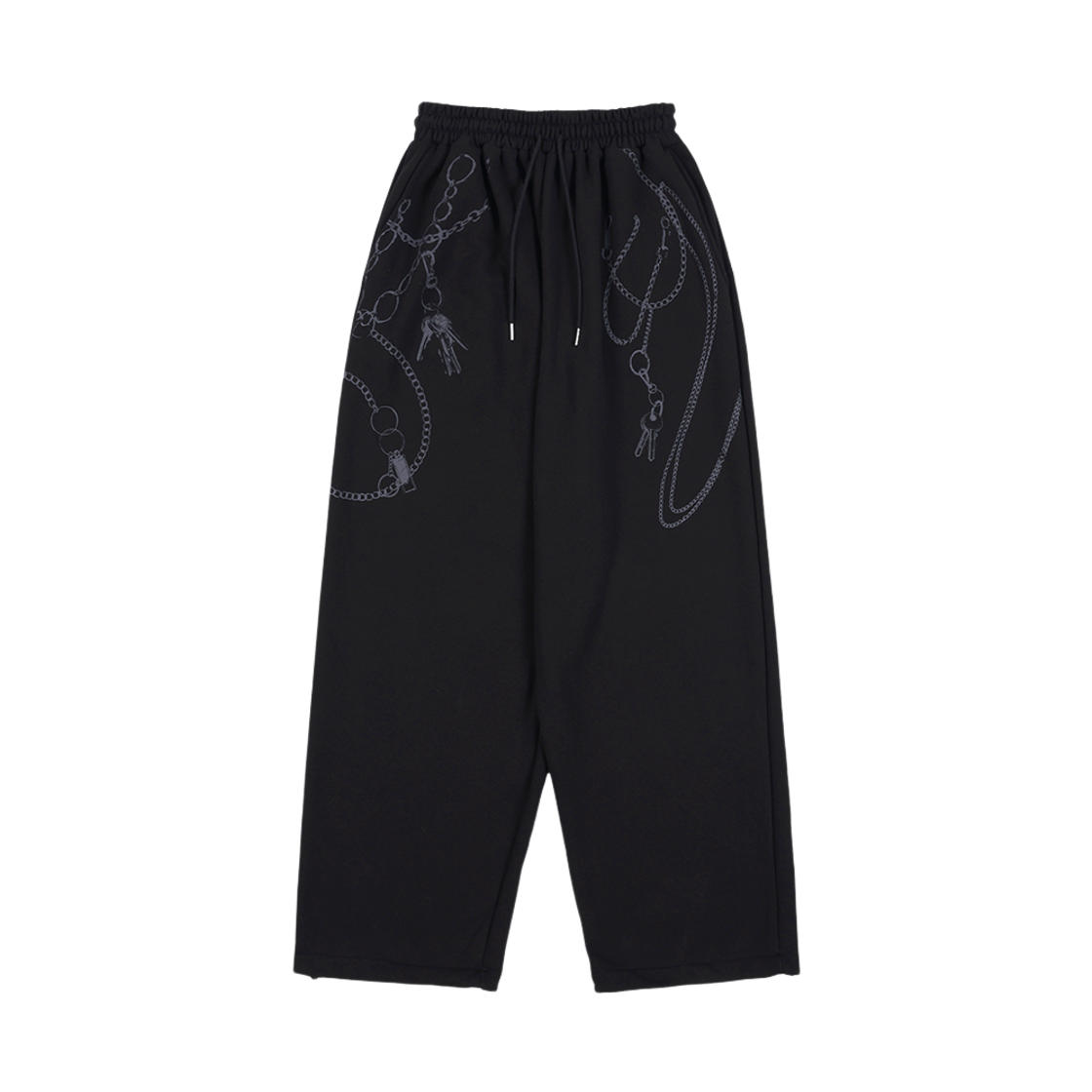F25ZD972BK Fancy Club Keychain Eyelet Sweatpants Black