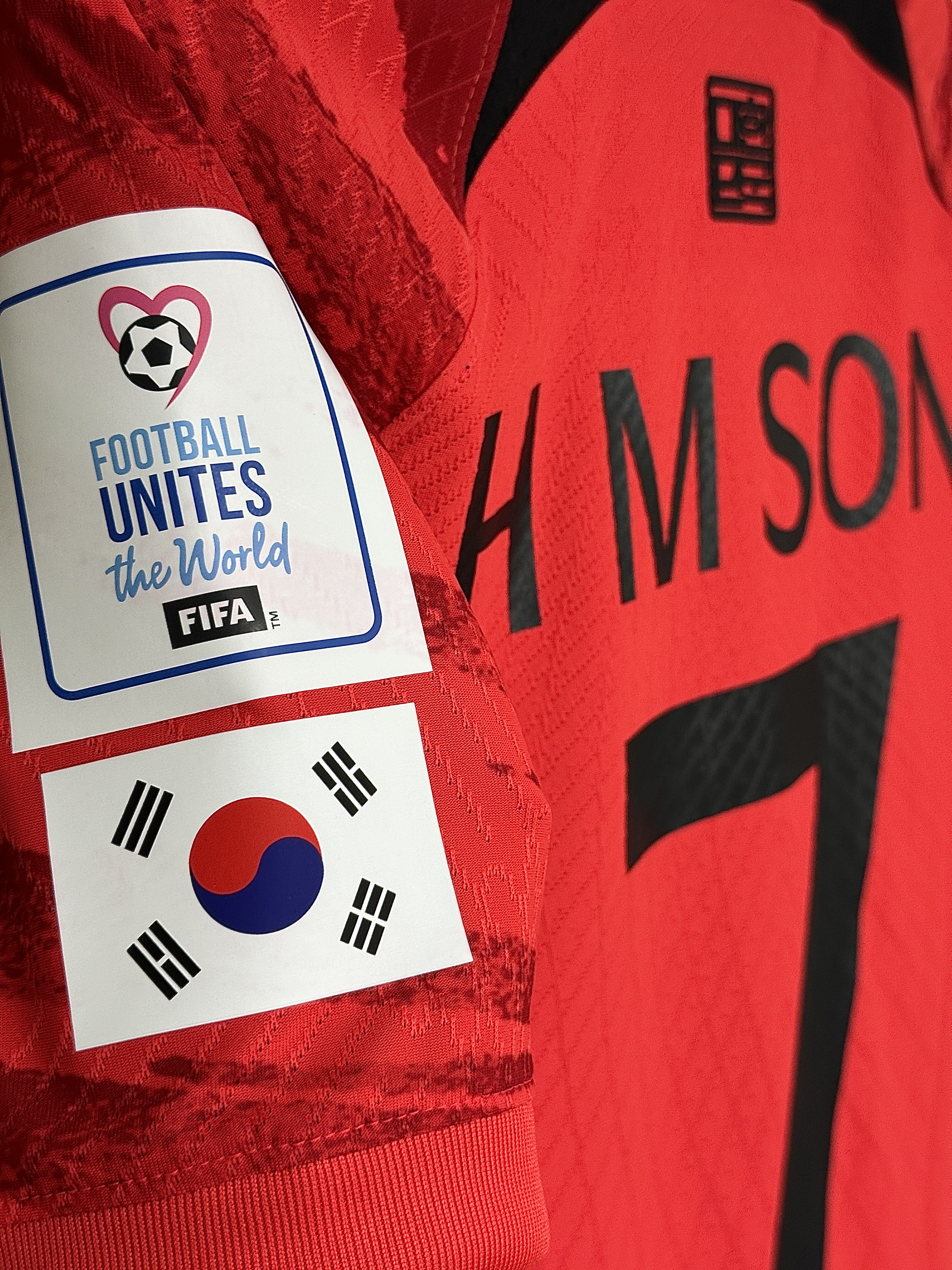 Nike Korea 2022/23 Dri-Fit ADV Player Issue Home SS Jersey Global Red - Asia (Non Marking Ver.), Nike Korea Dri-Fit Stadium Home SS Jersey Global Red - Asia (Non Marking Ver.) 착용 스타일 - 4