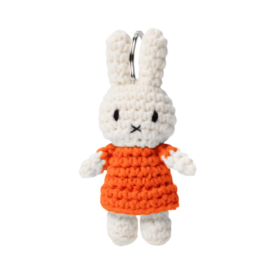 미피 x 저스트 더치 오렌지 뜨개질 인형 키링(Miffy x Just Dutch Orange Knitted Plush Keyring)