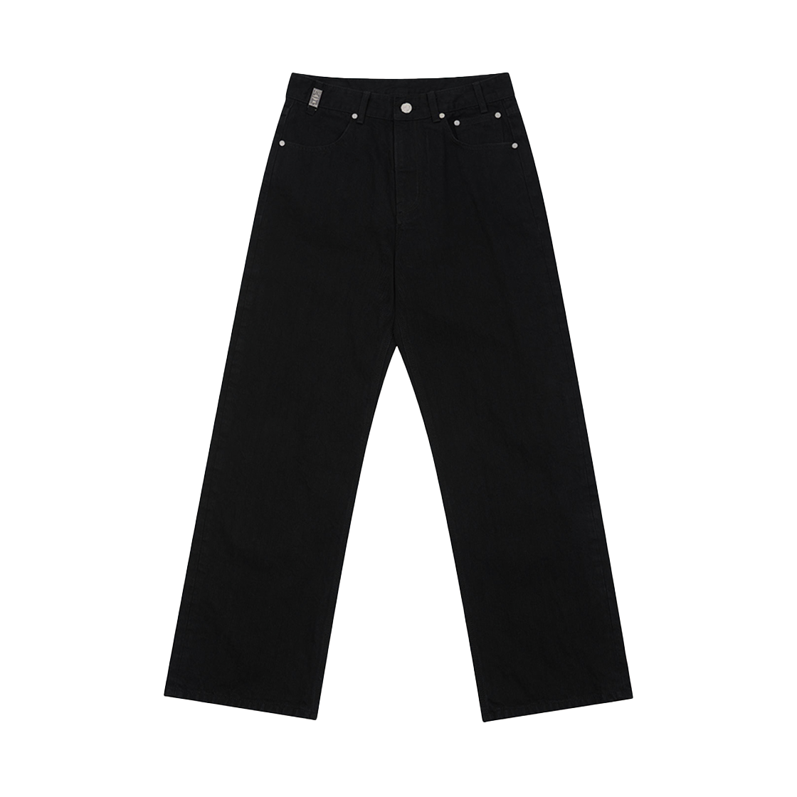 2503MDPBK1 STU Straight Denim Pants Black
