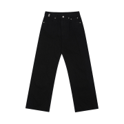 STU Straight Denim Pants Black