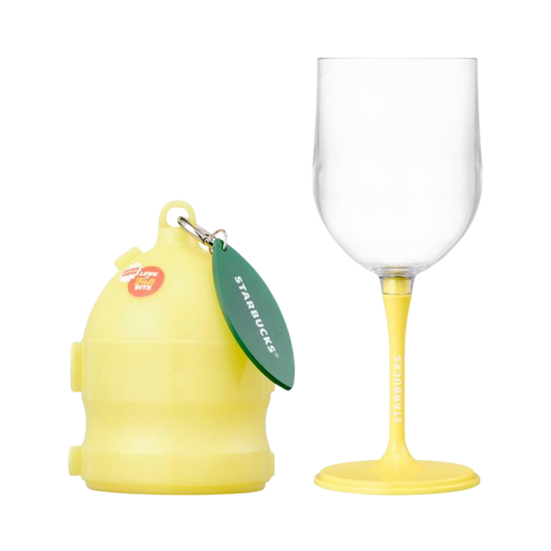 스타벅스 그로서리 마켓 레몬 포터블 와인 글라스(Starbucks Grocery Market Lemon Portable Wine Glass) - 1