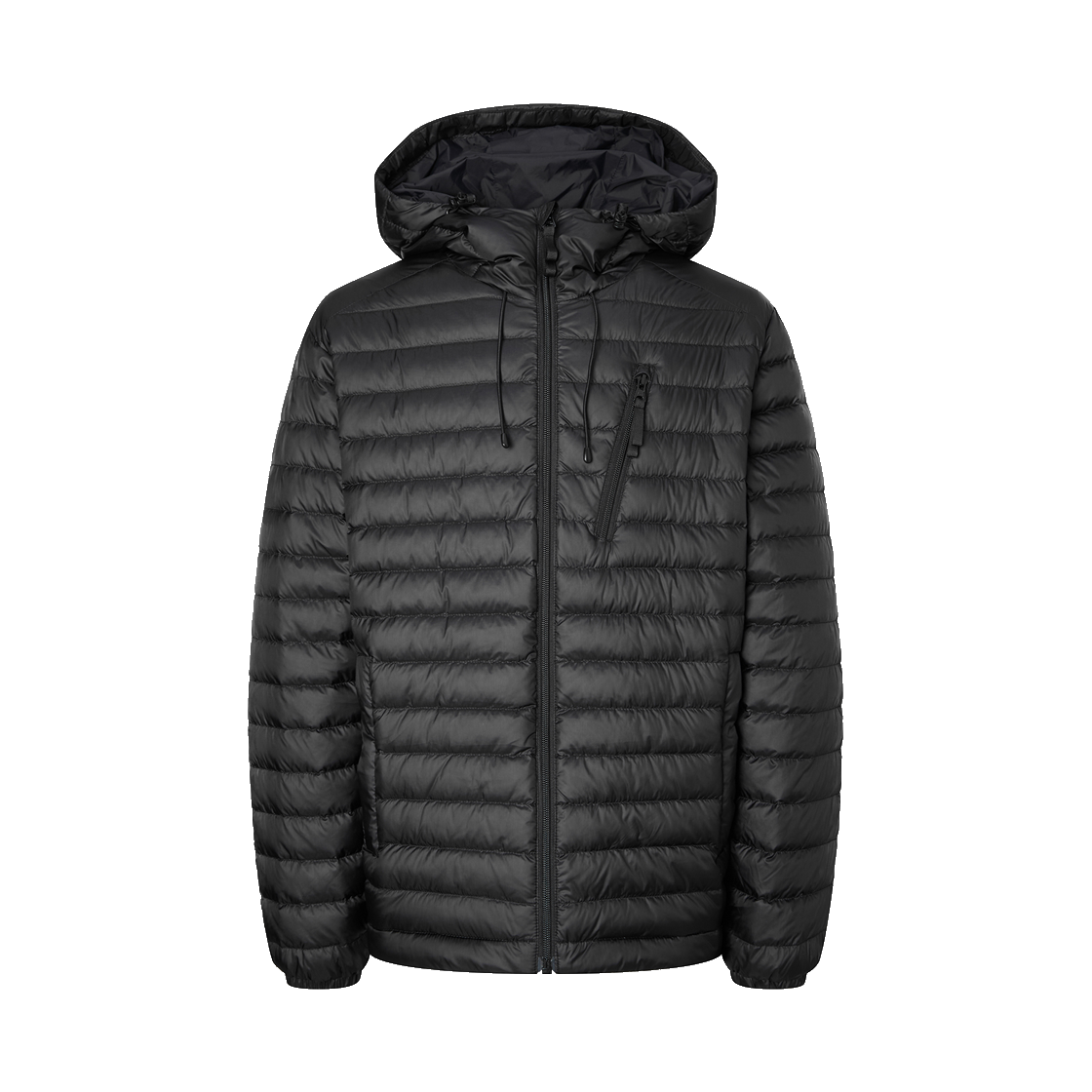 HZJU5F809BK HIS HAZZYS Light Weight Full Zip Down Jacket Black