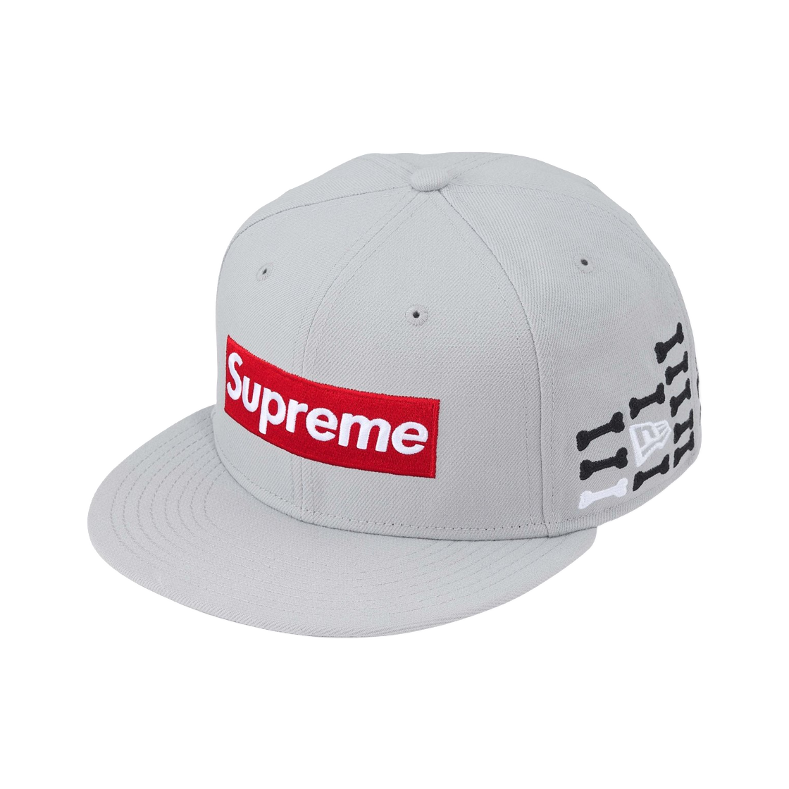 슈프림 본즈 박스로고 뉴에라 그레이 - 25FW(Supreme Bones Box Logo New Era Grey - 25FW)