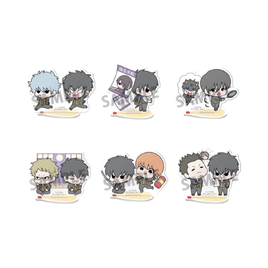 [예약배송] 메가하우스 아크릴 스탠드 버디코레 은혼 부장 24시 6종세트([예약배송] Megahouse Acrylic Stand Buddycolle Gintama Vice Leader 24H) - 1